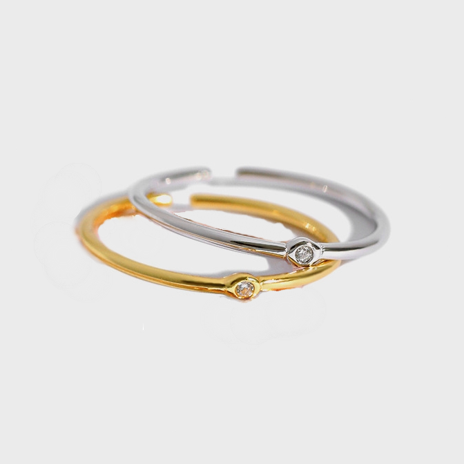 Eternal Single Sparkle Ring in Gold
